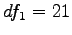 $ df_1=21$